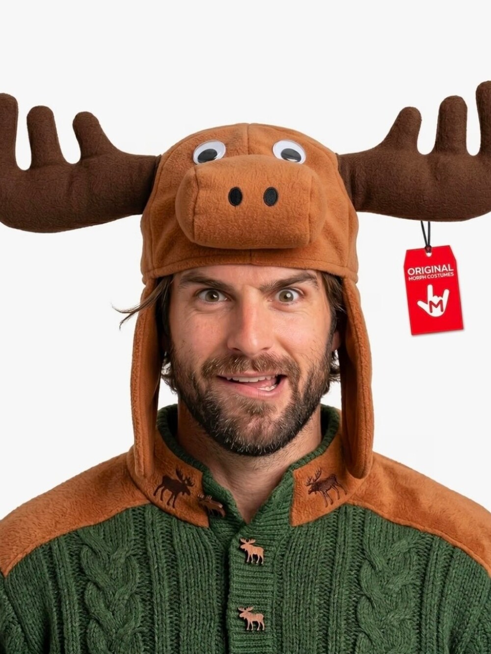 NWOT brown moose hat